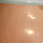“Toulon67HPCAir” 67" x 32.5" Self-Sanitizing Air Jetted French Bateau Tub Hammered Polished Solid Copper Exterior