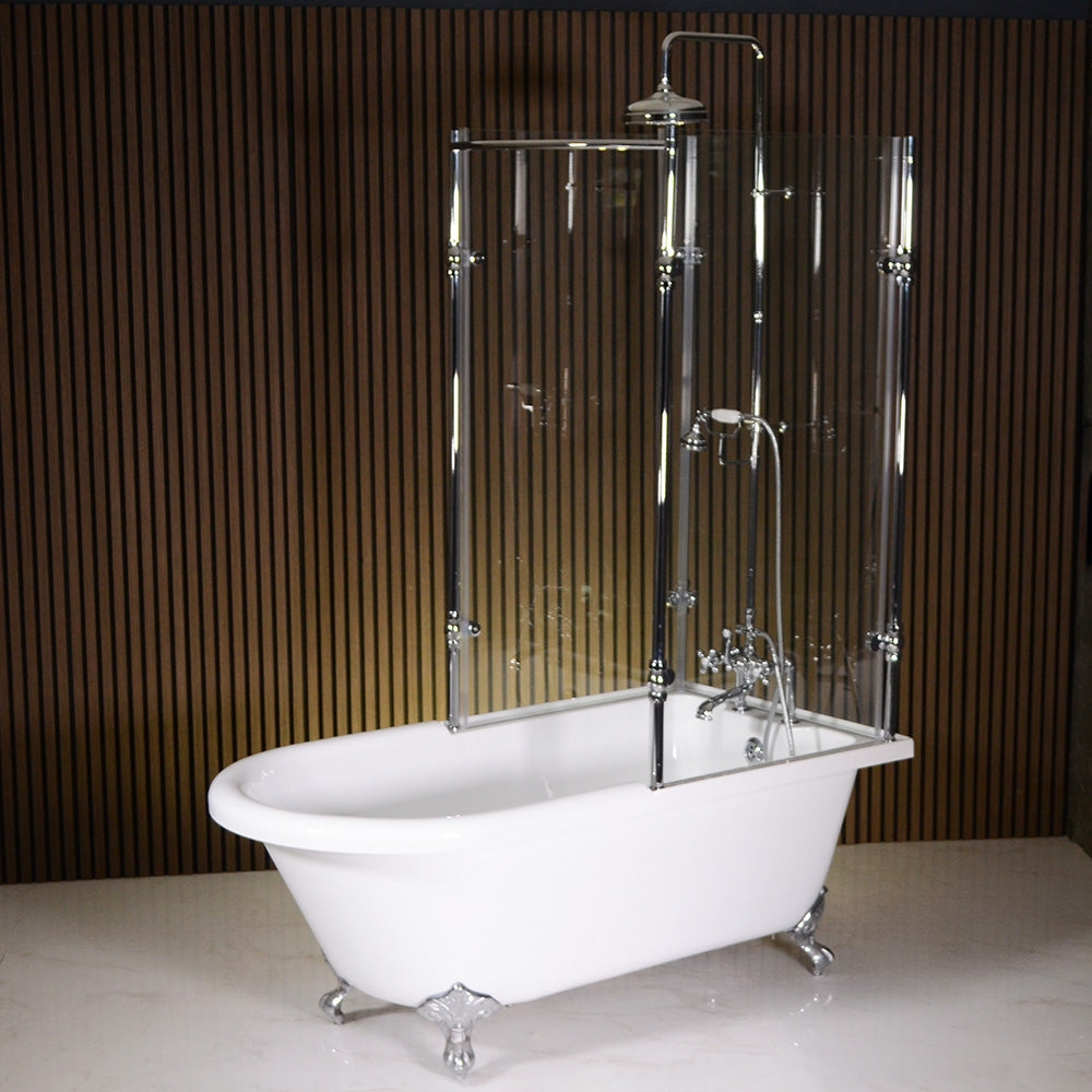 “RF59” 59" Extra Wide Freestanding Clawfoot Shower Tub