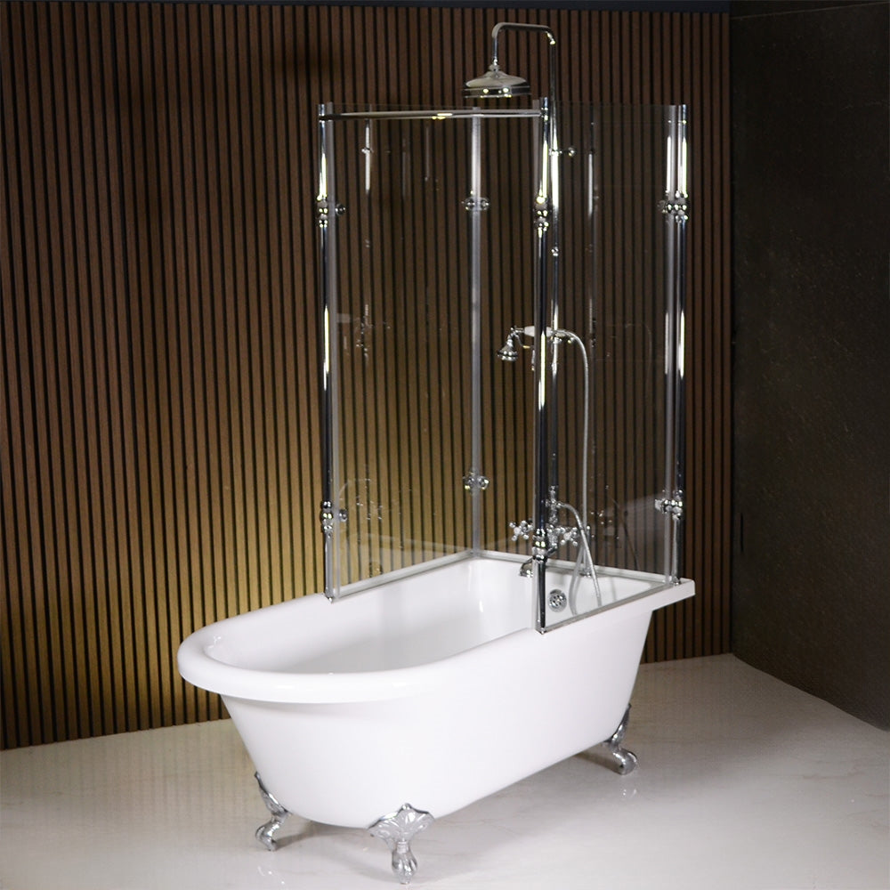 “RF59” 59" Extra Wide Freestanding Clawfoot Shower Tub
