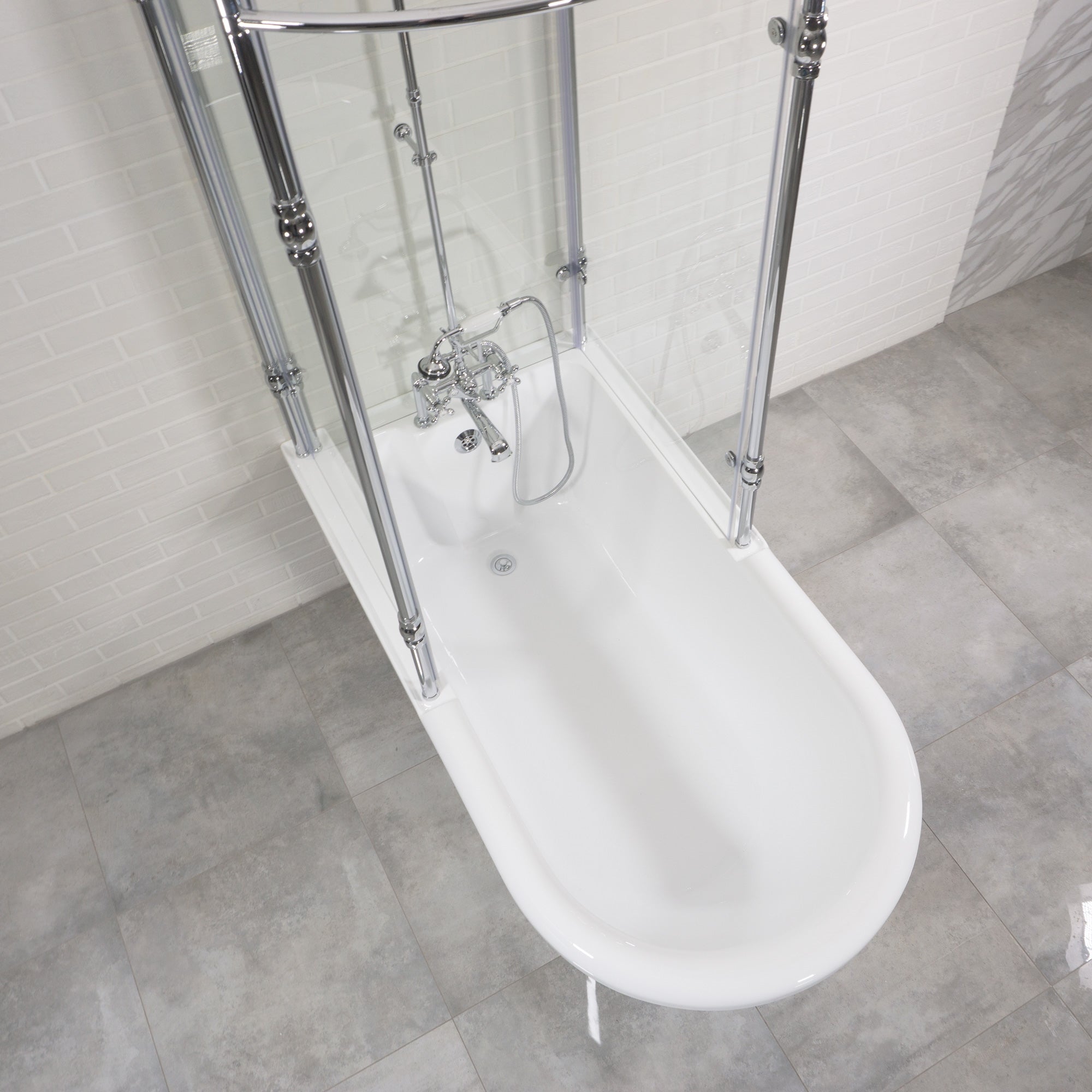 “RF59” 59" Extra Wide Freestanding Clawfoot Shower Tub