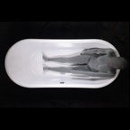 “Biarritz S73LA Hydro Spa Jetted” 73 Inch Light Aged Copper Shell French Bateau Bathtub with CoreAcryl Acrylic Interior