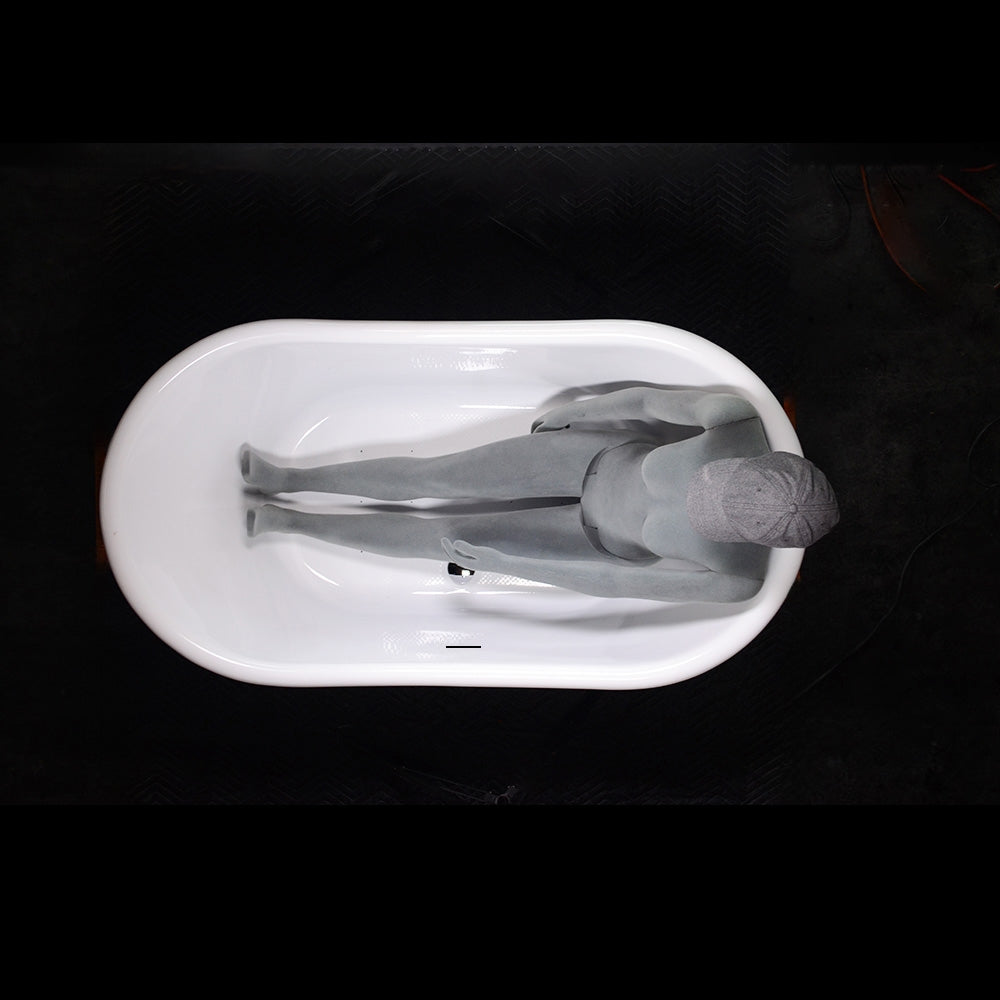 “Marseille W59VG Water Jetted” 59 Inch Verdigris Aged Copper Shell French Bateau Bathtub with CoreAcryl Acrylic Interior
