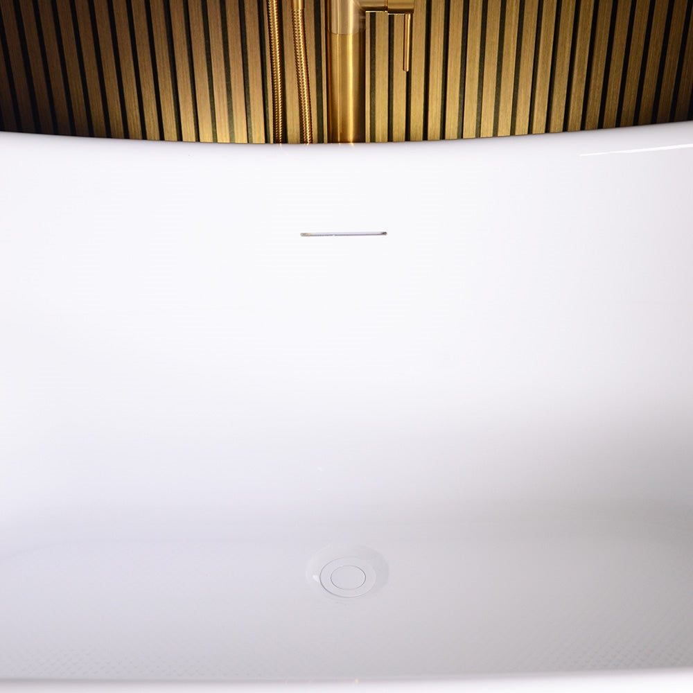 “Marseille W59VG Water Jetted” 59 Inch Verdigris Aged Copper Shell French Bateau Bathtub with CoreAcryl Acrylic Interior